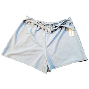 NO COMMENT PLUS NY•LA BELTED SHORT SIZE 3X (NWT)